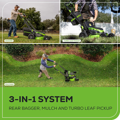 (New) Greenworks 80V 25in Self-Propelled Lawn Mower