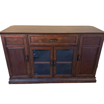 Dark Wood Entertainment Console
