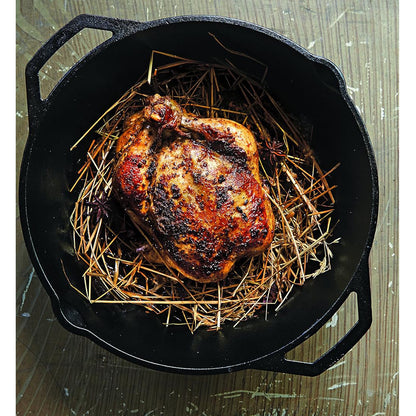 (New) Lodge Seasoned Cast Iron Skillet - 17 Inches - Features 2 Loop Handles - Pre-Seasoned Large Frying Pan with Dual Assist Handles - Large & Versatile - Durable Iron Frying Pan