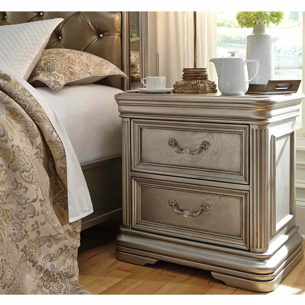 (New) Birlanny Two Drawer Night Stand