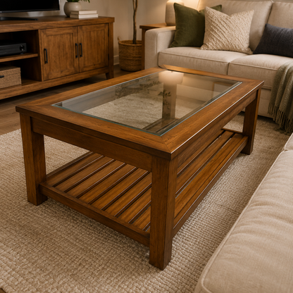 Glass Top Coffee Table