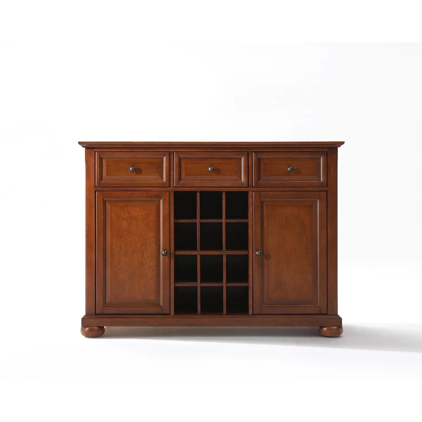 Crosley Furniture Alexandra Buffet Server and Sideboard Cabinet with Wine Storage