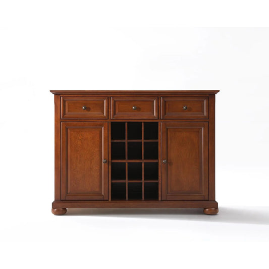 Crosley Furniture Alexandra Buffet Server and Sideboard Cabinet with Wine Storage