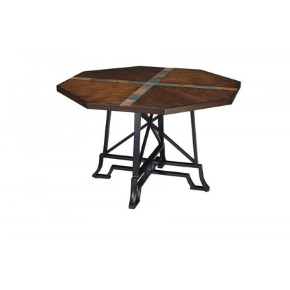 Ashley Furniture Vinasville - Medium Brown Dining Room Table W/metal Legs
