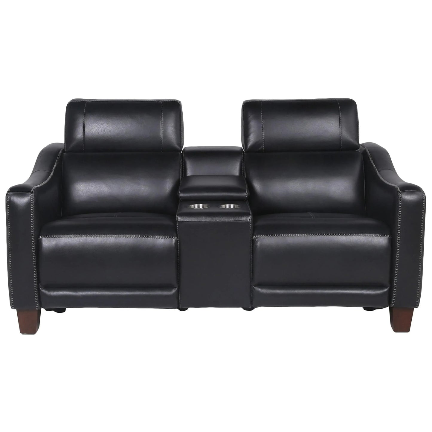 Giorno Leather Power Loveseat