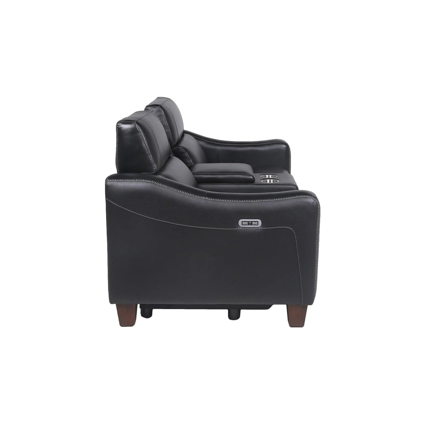 Giorno Leather Power Loveseat