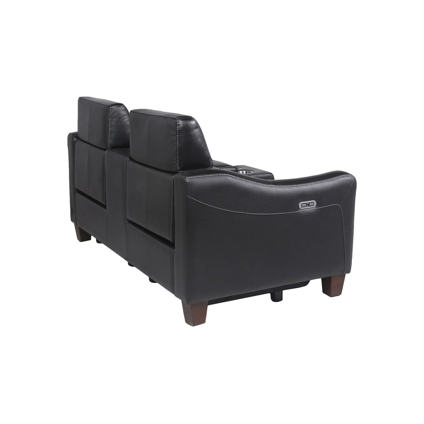 Giorno Leather Power Loveseat