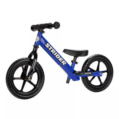 (New) Strider Sport 12" Kids' Balance Bike - Blue: Adjustable Handlebar & Seat, Steel Frame