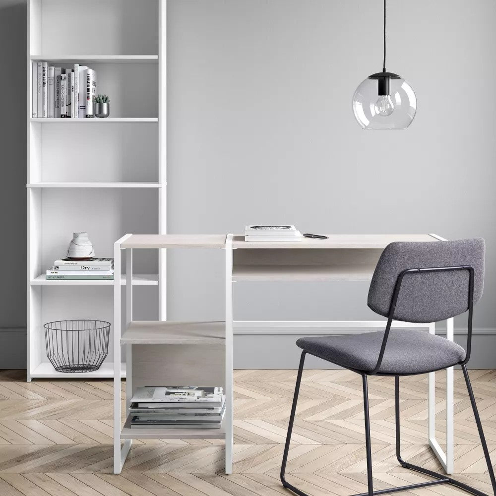 (New) Dorm 5 Shelf Bookcase White