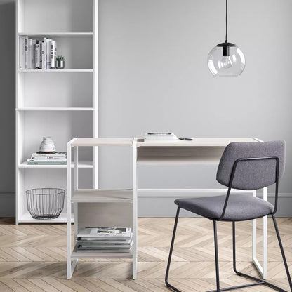 (New) Dorm 5 Shelf Bookcase White