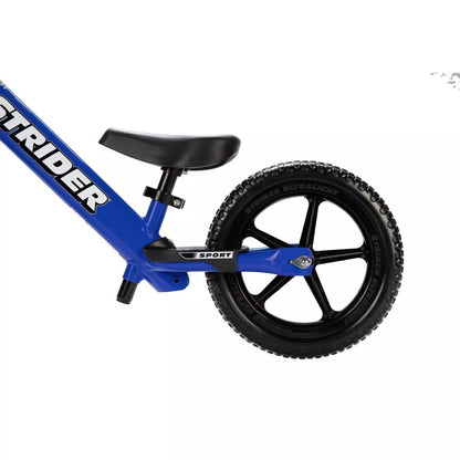 (New) Strider Sport 12" Kids' Balance Bike - Blue: Adjustable Handlebar & Seat, Steel Frame