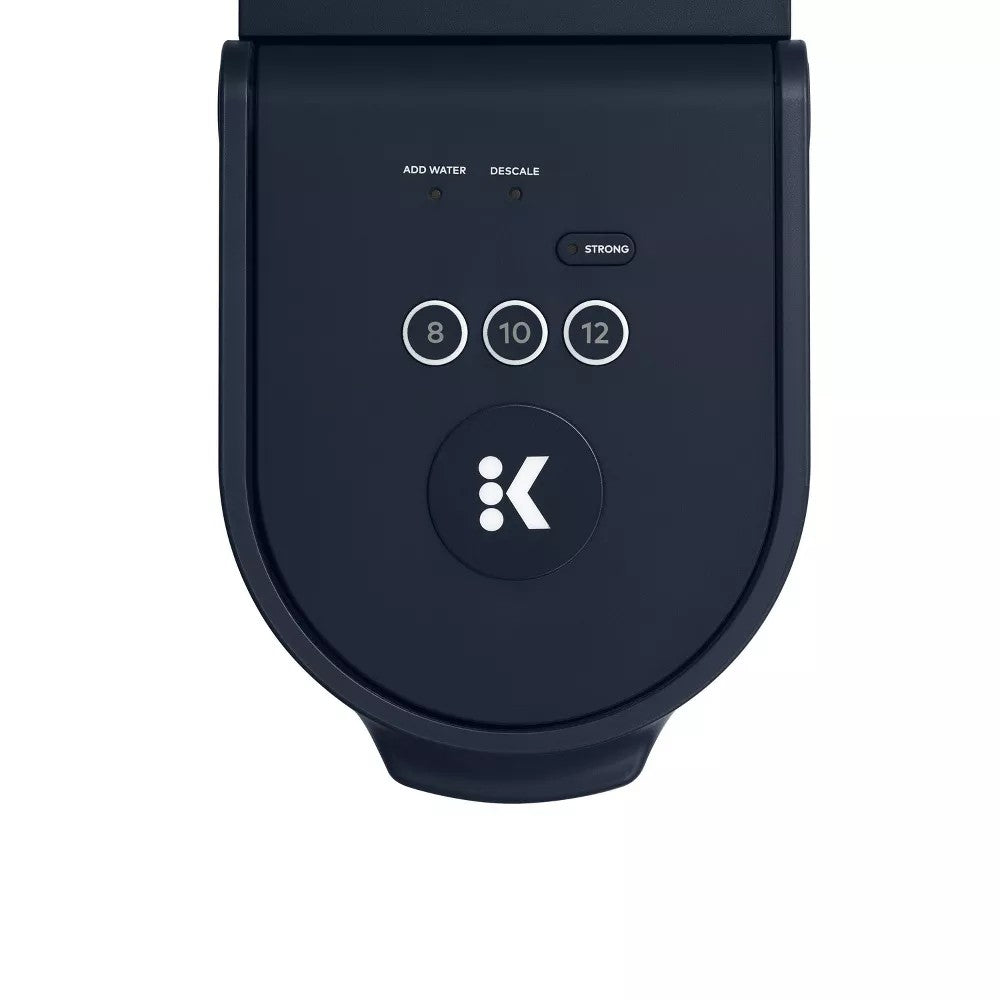 (New) Keurig K-Mini Go Single-Serve K-Cup Pod Coffee Maker Navy: Compact Electric Brewer, 12 oz Capacity, Plastic, Blue