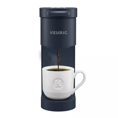 (New) Keurig K-Mini Go Single-Serve K-Cup Pod Coffee Maker Navy: Compact Electric Brewer, 12 oz Capacity, Plastic, Blue