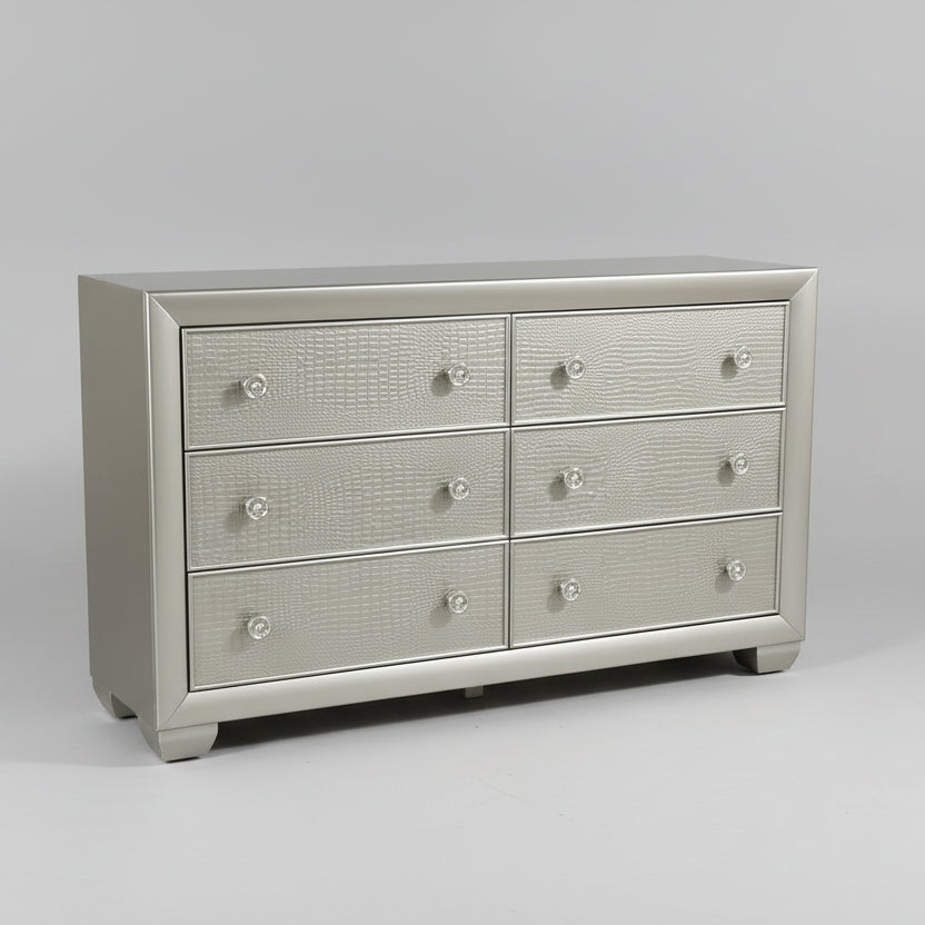 Celestial Finish Wooden 6-drawer Dresser