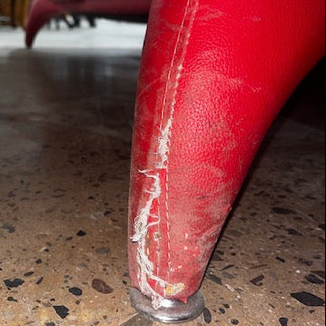 Modern Red Leather Sofa