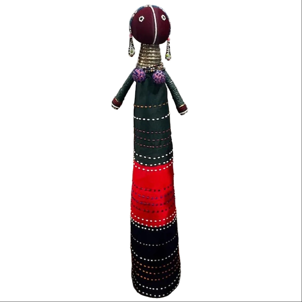 South African Ndebele Ceremonial Doll 32.5"