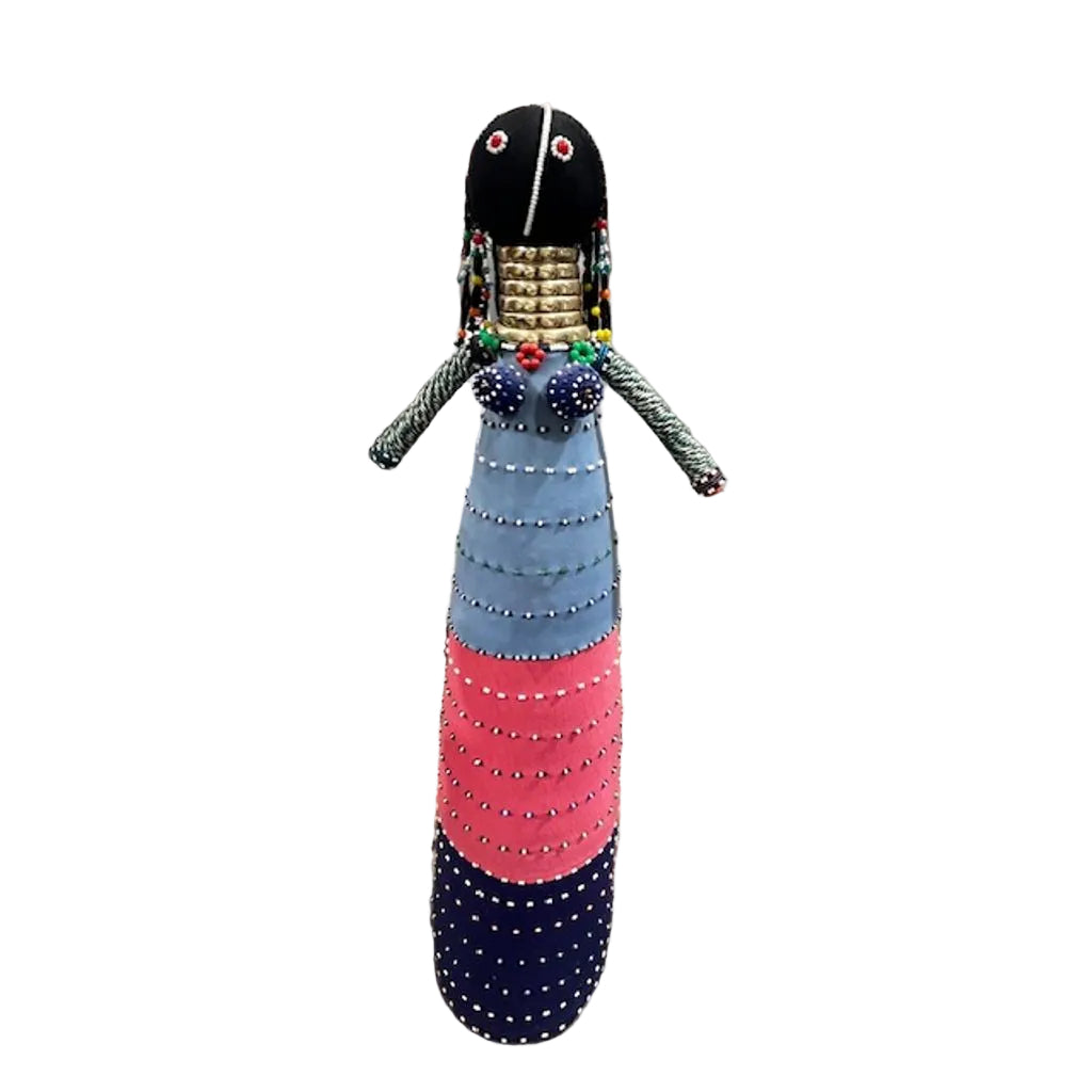 South African Ndebele Ceremonial Doll 32"