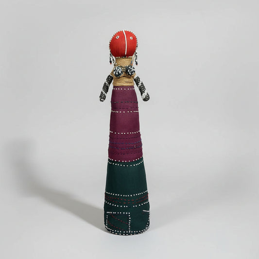 South African Ndebele Ceremonial Doll 28"