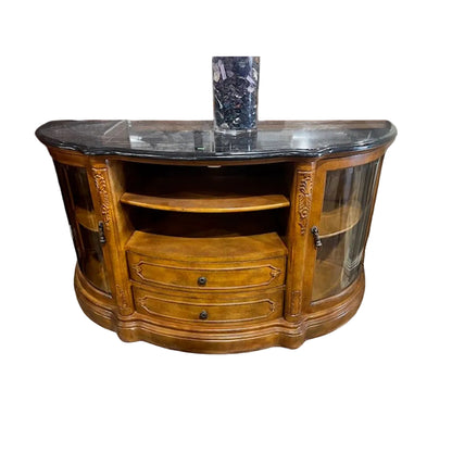 Vintage Style Half-Moon Credenza
