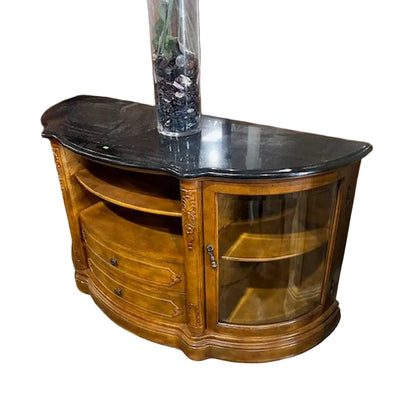 Vintage Style Half-Moon Credenza