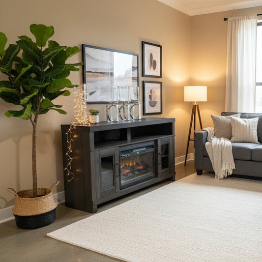 54-inch Media Electric Fireplace