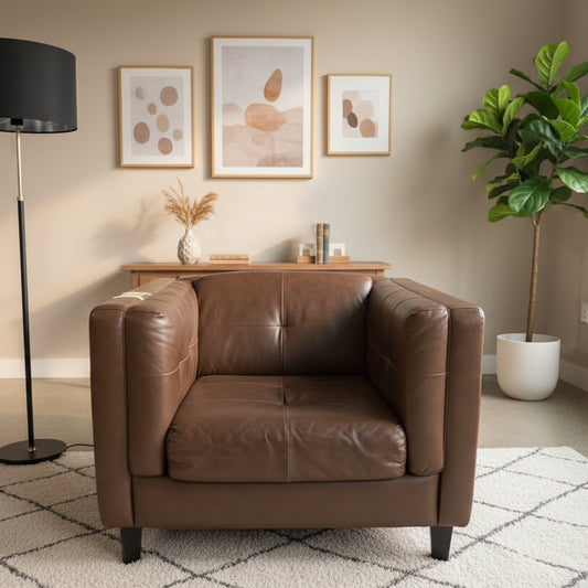 Raymour & Flanigan Bartolo Leather Armchair