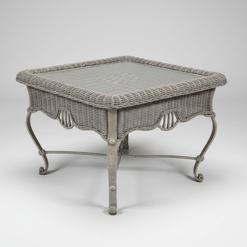 Wicker-style Side Table