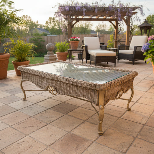 Wicker-style Coffee Table