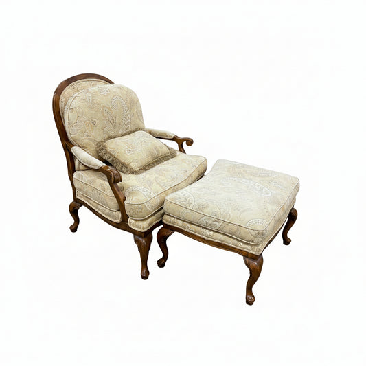 Yellow Chair w/ Ottoman