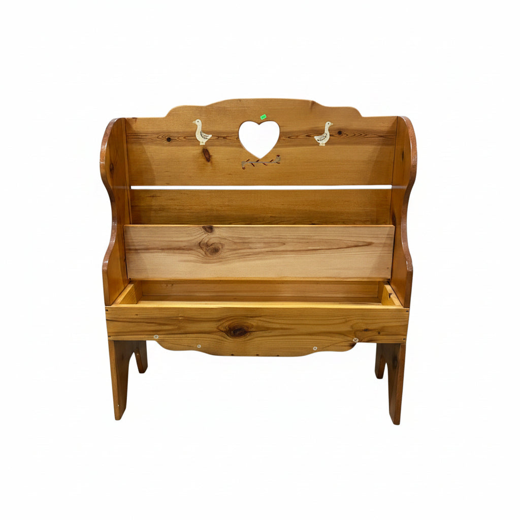 Handmade Country-Style Wooden Storage Bench