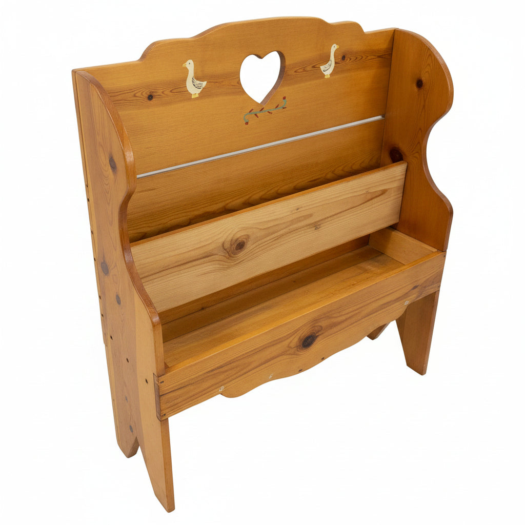 Handmade Country-Style Wooden Storage Bench