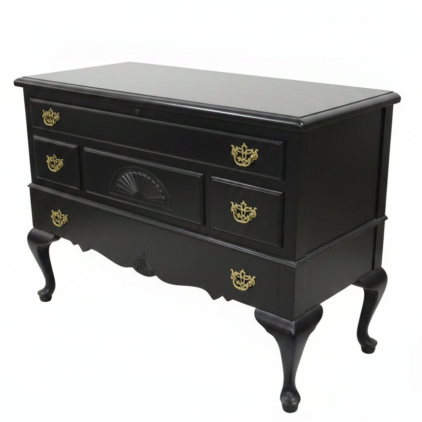 Black Wooden Chest