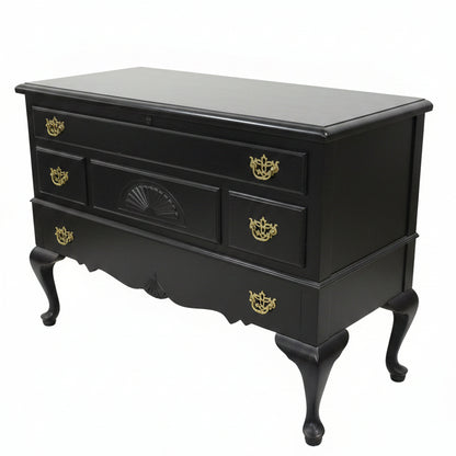 Black Wooden Chest