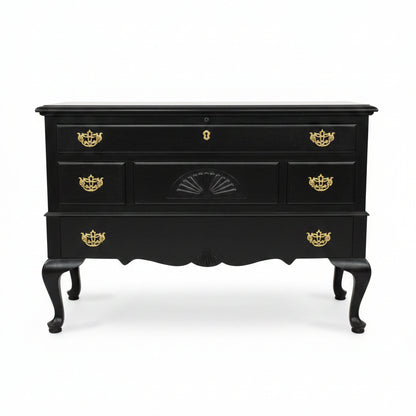 Black Wooden Chest