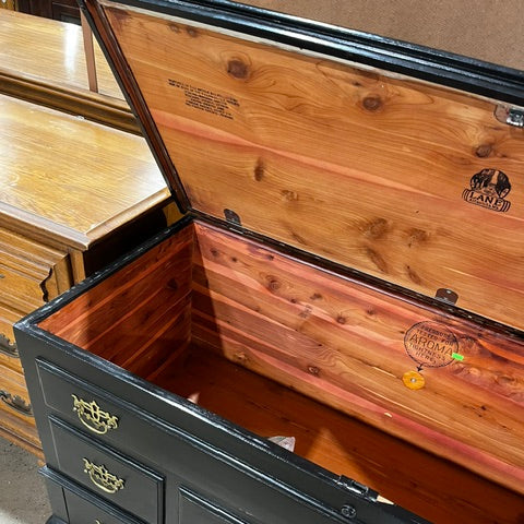 Black Wooden Chest