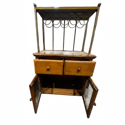 Brown China Bar Cabinet