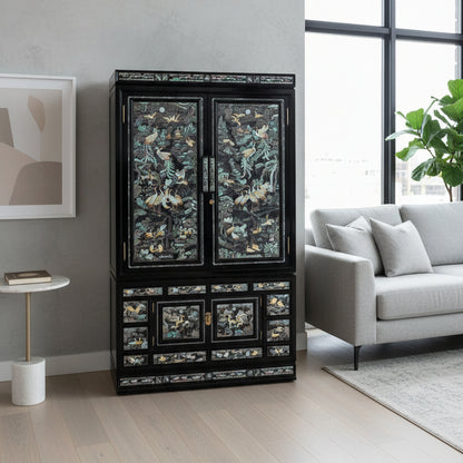 Korean Najeonchilgi Lacquer Wardrobe