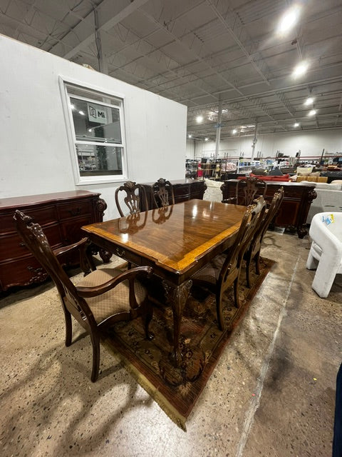 Henredon Dining Table with Custom Chairs