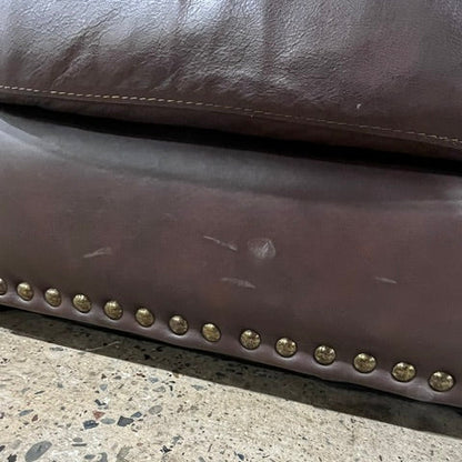 Leinster Faux Leather Upholstered Nailhead Chair