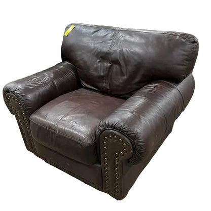 Leinster Faux Leather Upholstered Nailhead Chair
