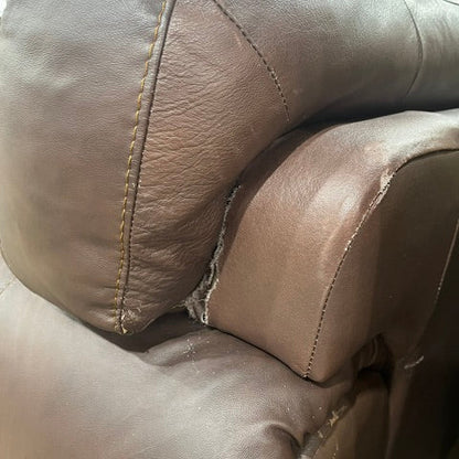 Leinster Faux Leather Upholstered Nailhead Chair