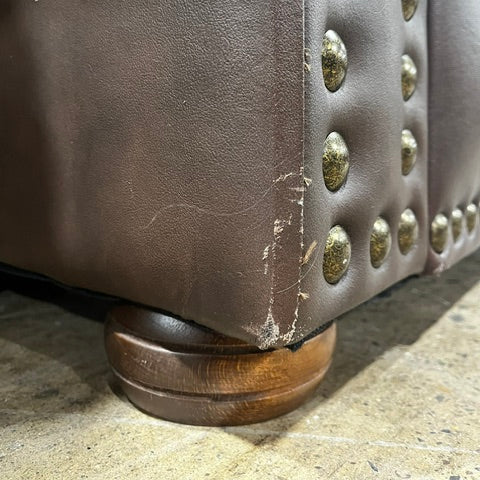 Leinster Faux Leather Upholstered Nailhead Chair