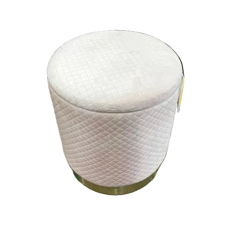 Velvet Luxurious Round Ottoman Storage Box