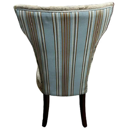 Teal Damask Carmilla Dining Chair