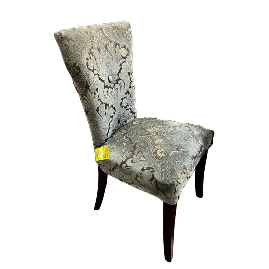 Teal Damask Carmilla Dining Chair
