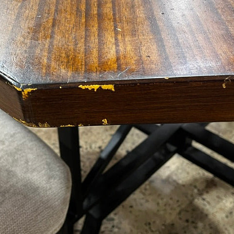Ashley Furniture Vinasville - Medium Brown Dining Room Table W/metal Legs