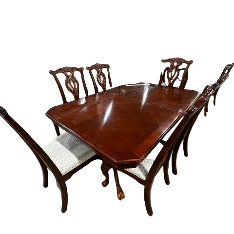 Knob Creek Mahogany Double Pedestal Dining Table