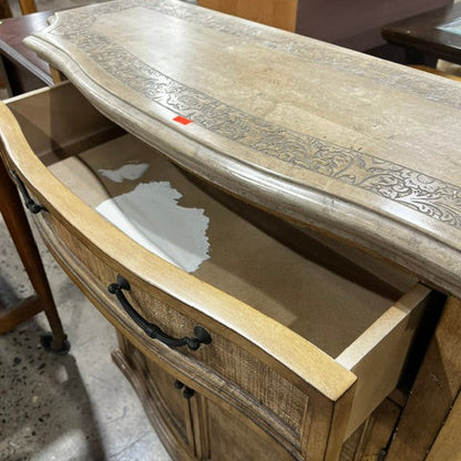 Vintage-style Wood Buffet Cabinet