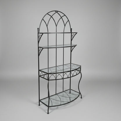 Black Gothic-Style Bakers Rack