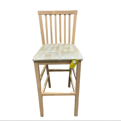 Solid Wood Barstool with Cushion